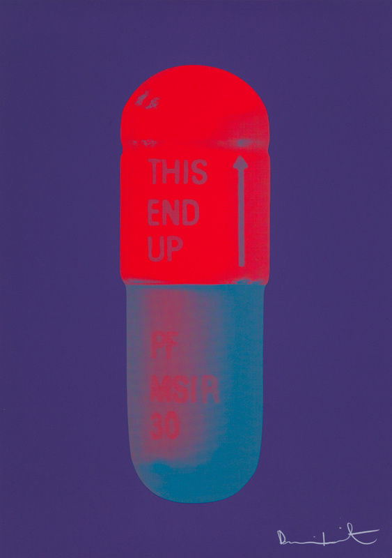 Damien Hirst, The Cure (Violet/Electric Red/Powder Blue), 2014