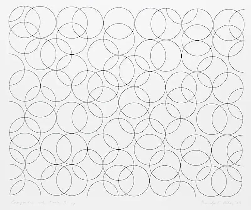 Bridget Riley, Composition With Circles 5, 2005