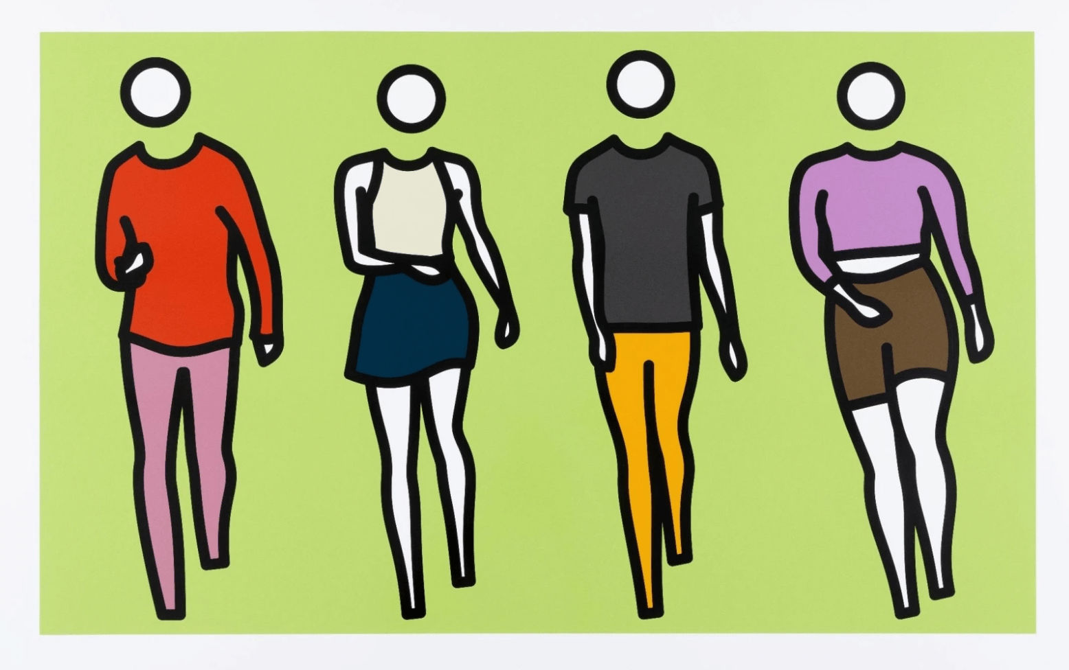 Julian Opie, Dance Synched 2, 2024