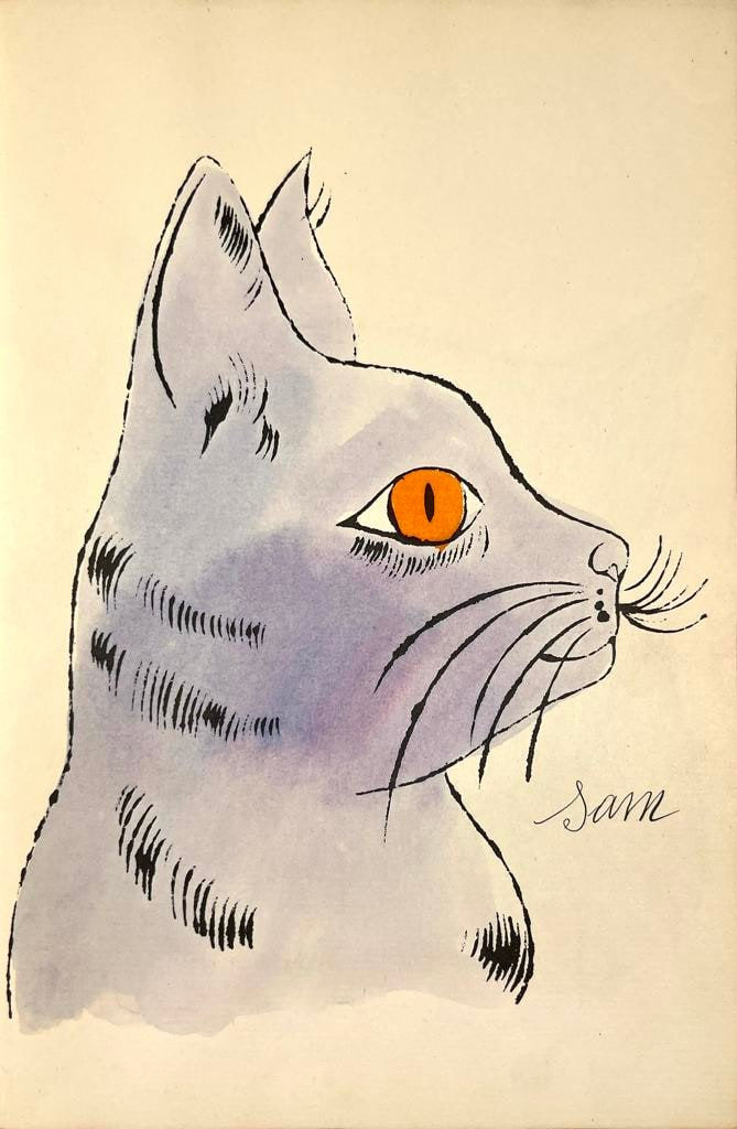 Andy Warhol, F.S. IV 57A, from 25 Cats Named Sam, ca . 1954