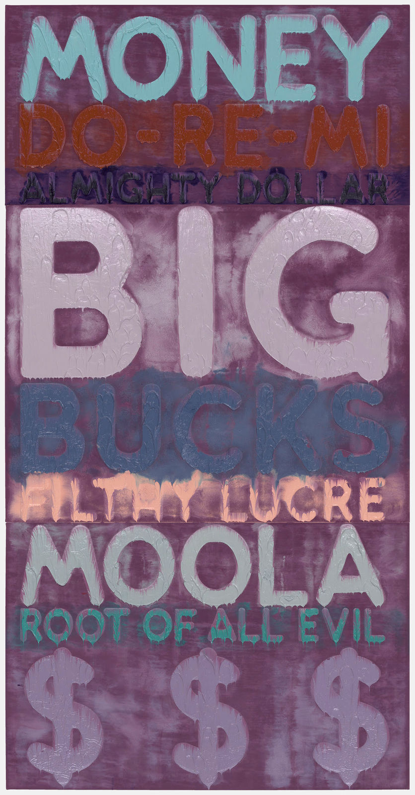 Mel Bochner, Money, 2022