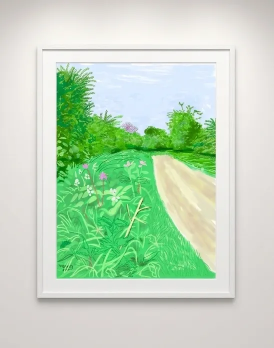 David Hockney, 26th April, The Arrival of Spring in Woldgate, East Yorkshire, 2011
