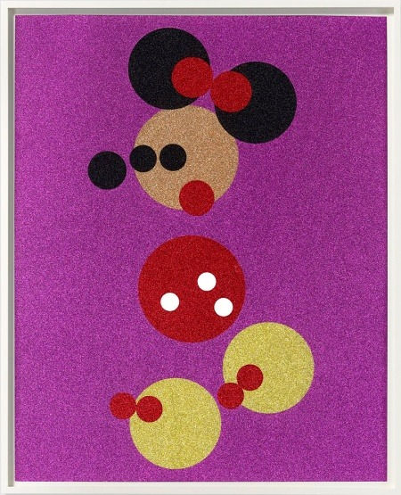 Damien Hirst, Minnie (Pink Glitter) - Large, 2016