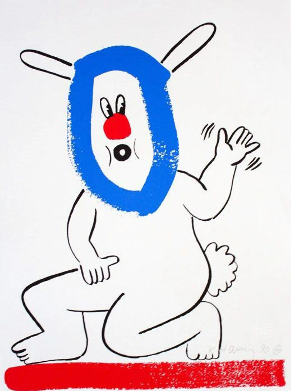 Keith Haring, The Story of Red and Blue 18 (Littmann PP. 129), 1989