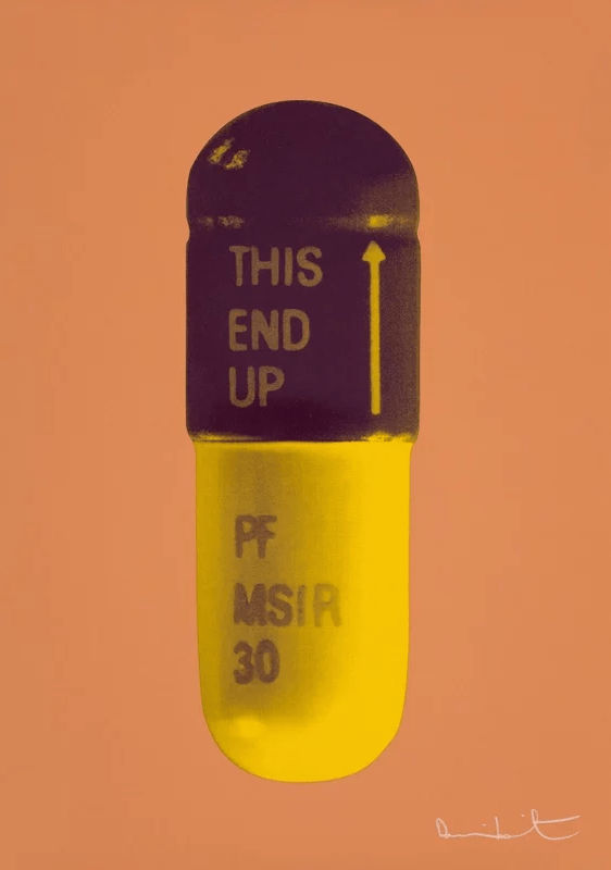Damien Hirst, The Cure (Caramel/Grape/Mustard), 2014