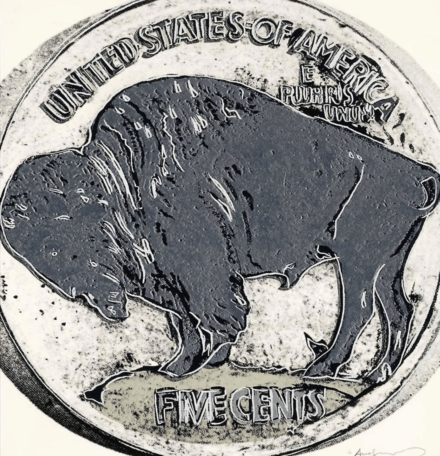 Andy Warhol, Buffalo Nickel F.S. II 374, from Cowboys and Indians, 1986