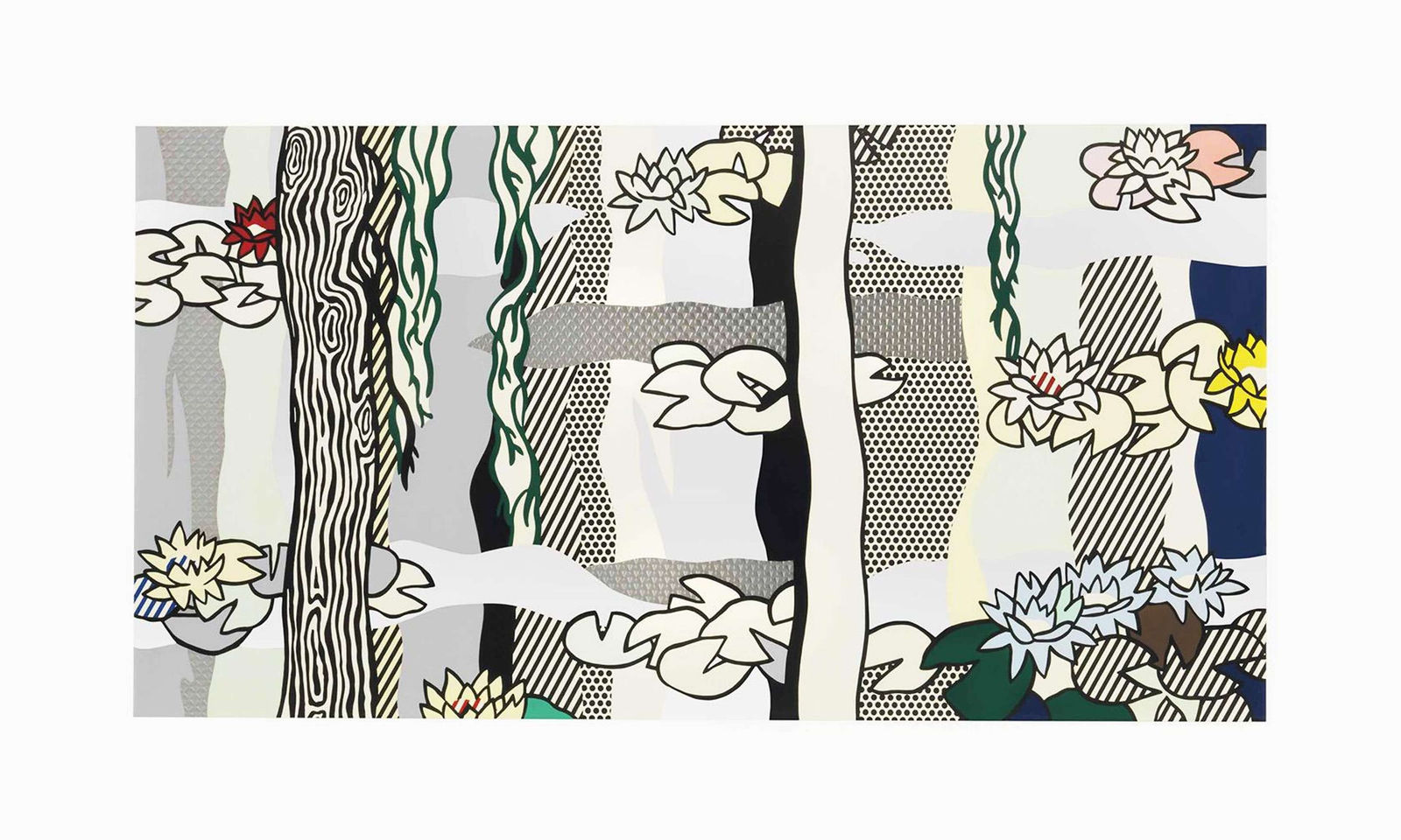 Roy Lichtenstein, Water Lilies With Willow (C. 242), 1992