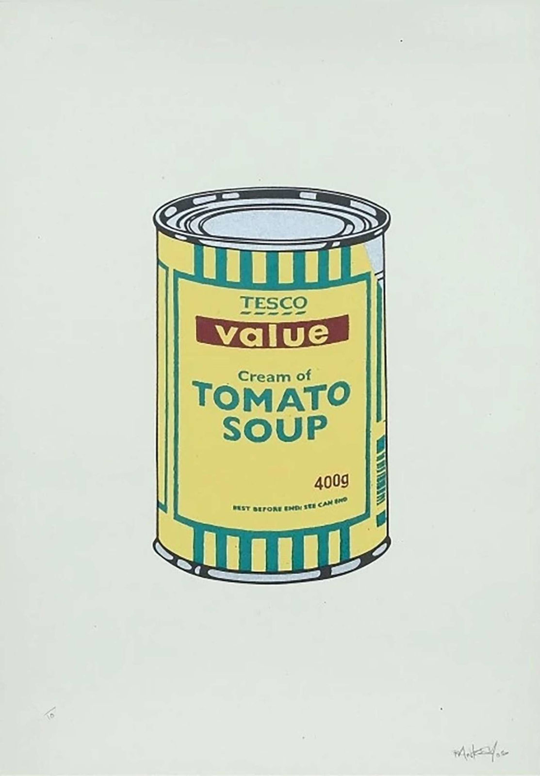Banksy, Soup Can (Yellow, Emerald, Brown) (Signed) , 2005