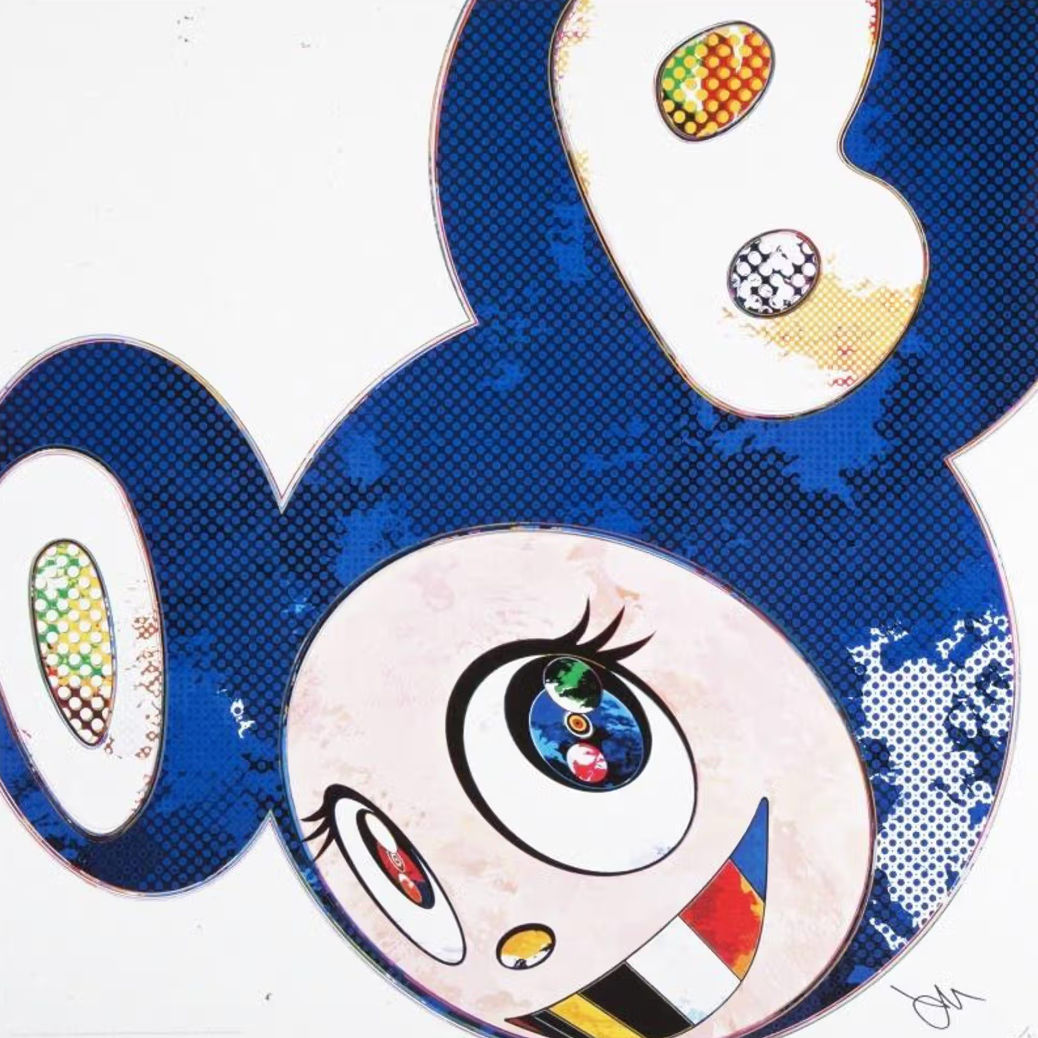 Takashi Murakami, And Then The Polke Method (blue), 2012