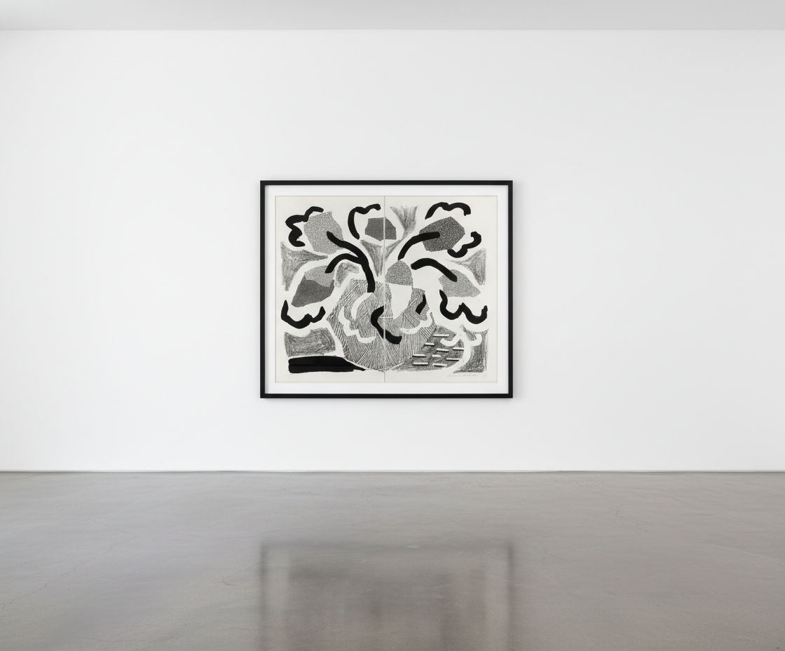 David Hockney, Grey Blooms, 1986