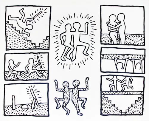 Keith Haring, The Blueprint Drawings (Complete Set), 1990