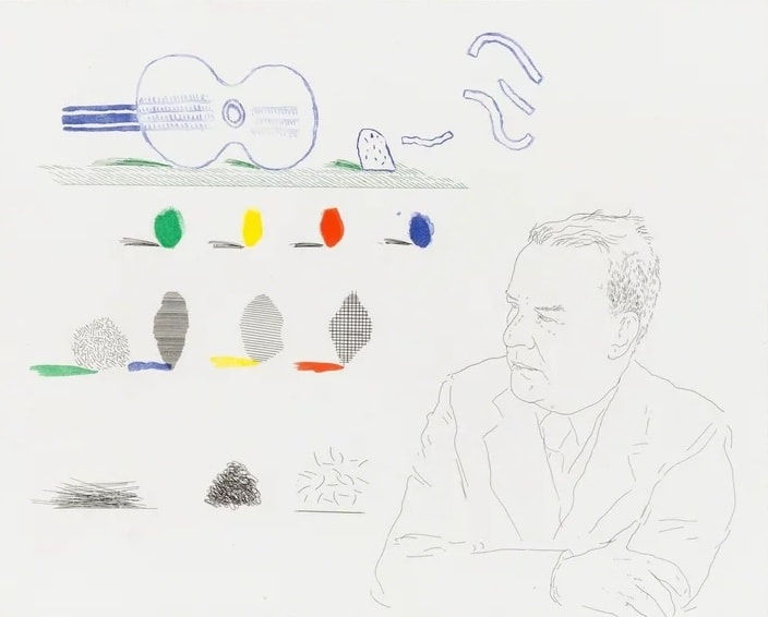 David Hockney, The Poet , 1976-77