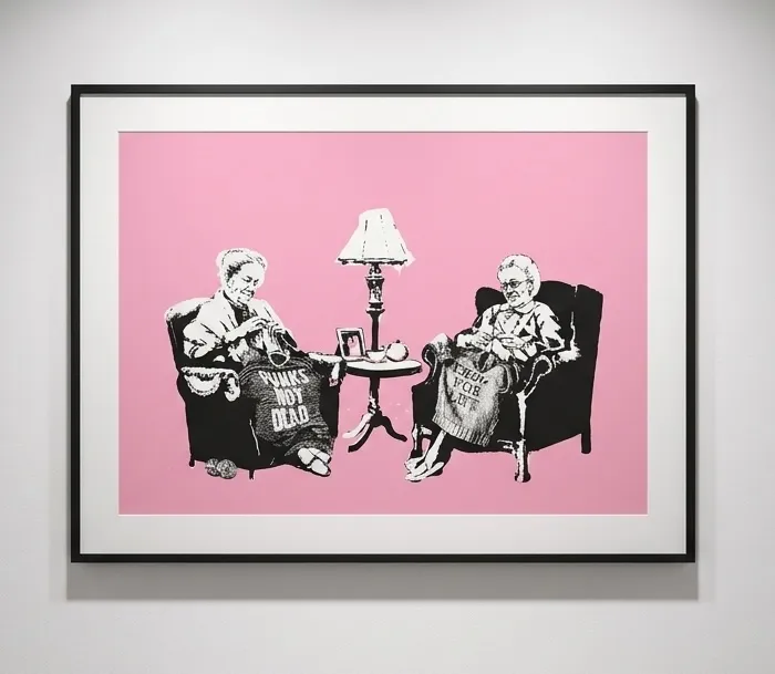 Banksy, Grannies (Unsigned), 2006