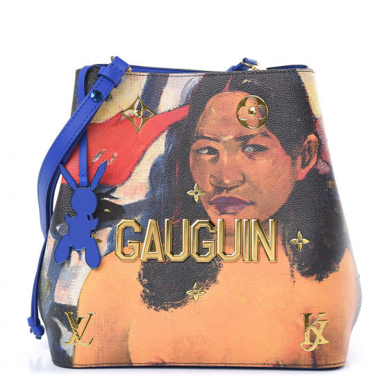 Jeff Koons, Louis Vuitton x Jeff Koons NeoNoe Handbag Limited Edition Jeff Koons Gauguin Print Canvas