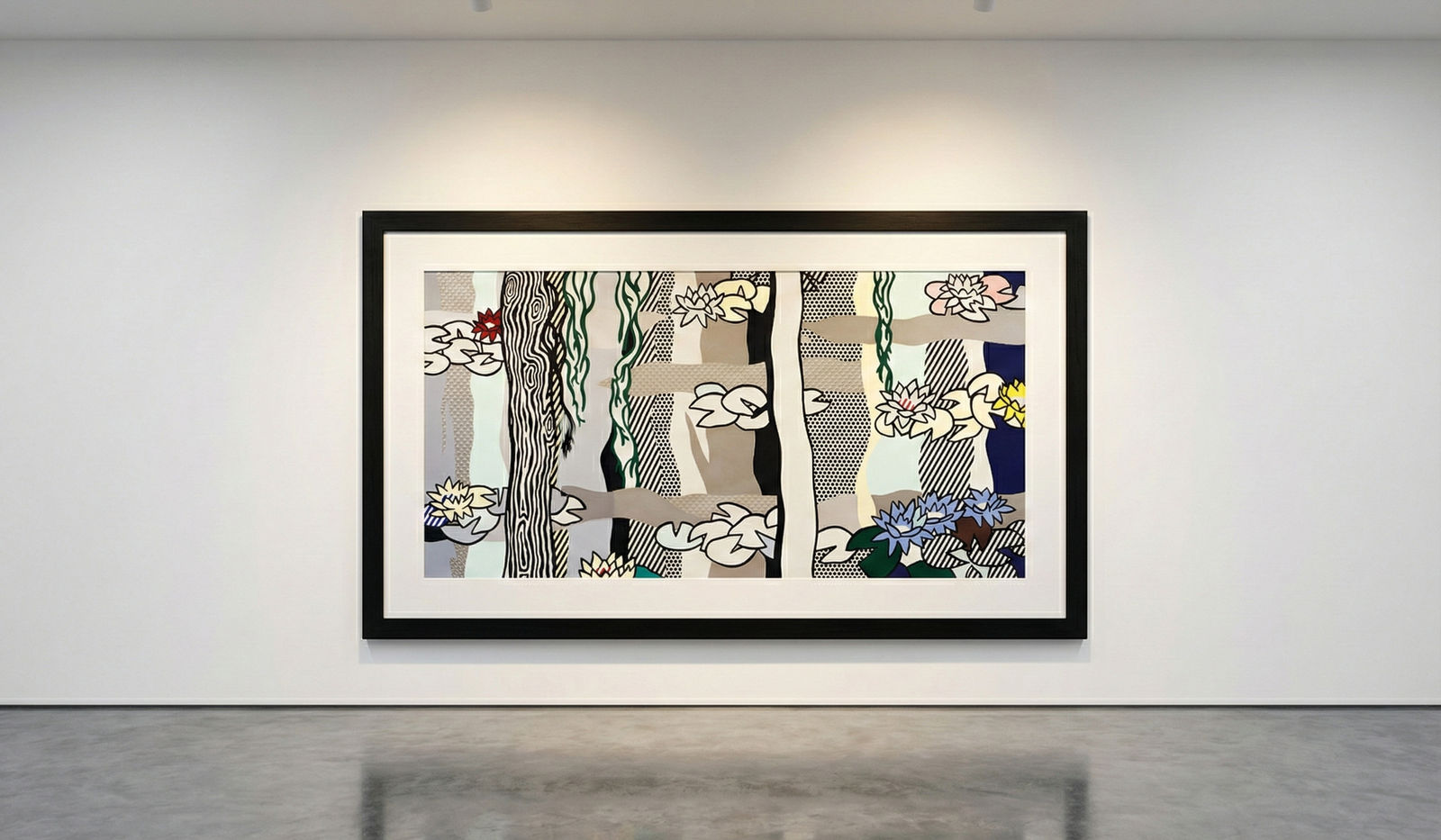 Roy Lichtenstein, Water Lilies With Willow (C. 242), 1992