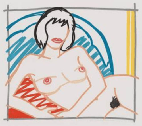 Tom Wesselmann, Monica Nude With Yellow Curtain, 1991