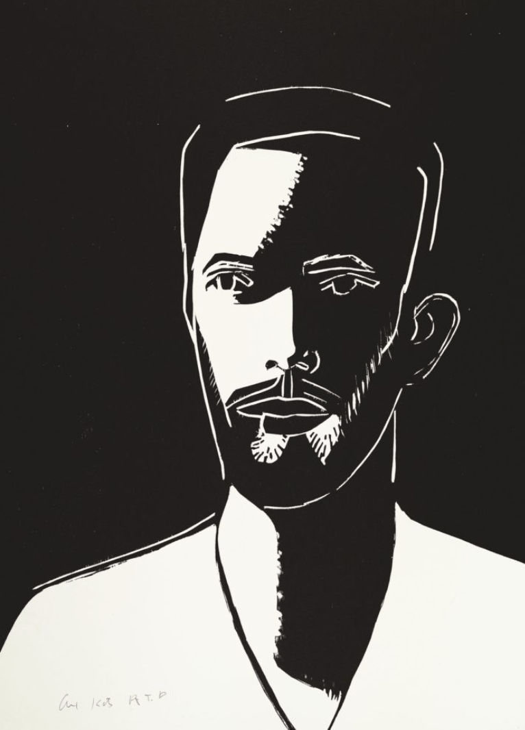 Alex Katz, Daniel Black & White , 2016