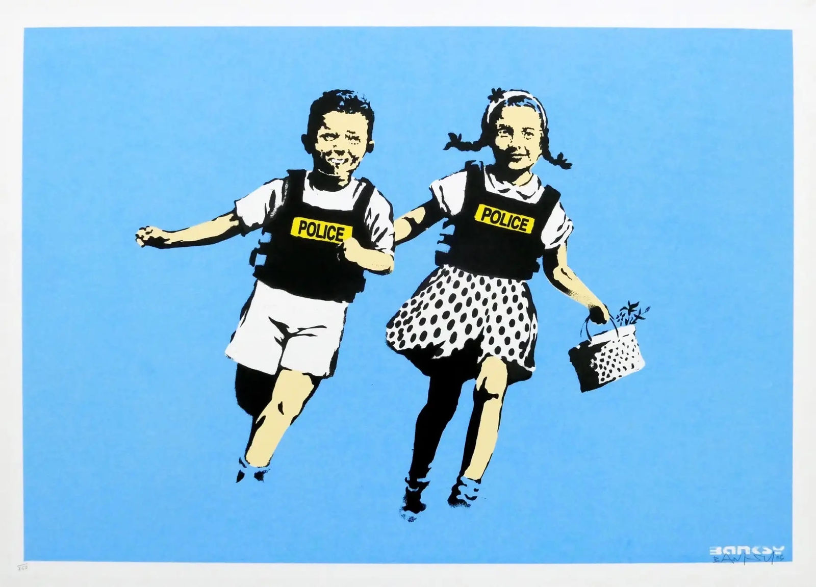 Banksy, Jack and Jill (Police Kids) (Signed), 2005