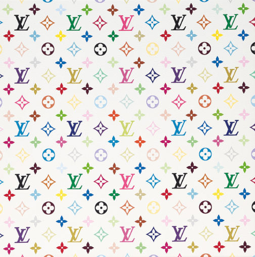Takashi Murakami, LV Monogram Multicolor White, 2007