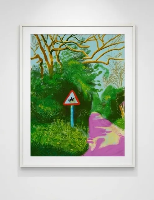 David Hockney, 5th May The Arrival of Spring in Woldgate, East Yorkshire in 2011, 2011
