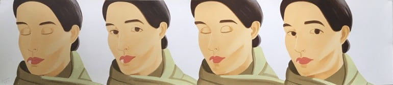 Alex Katz, Eyes Open Eyes Closed, 2017