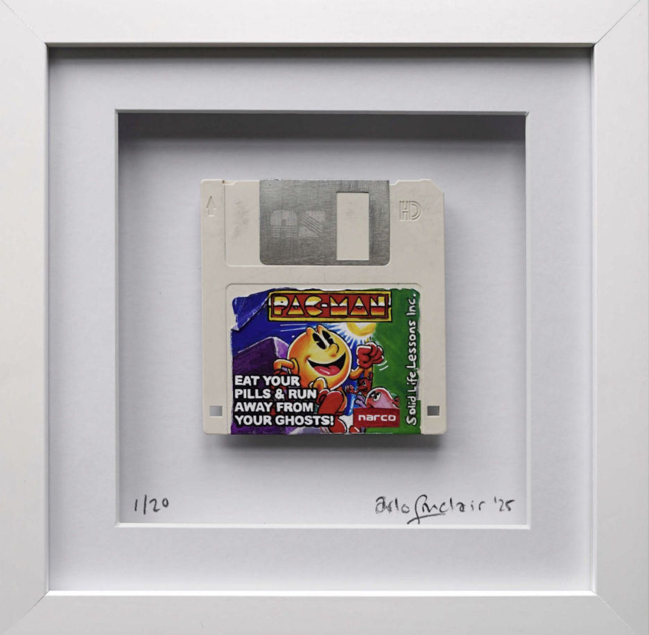 Arlo Sinclair, PacMan: Pills & Ghosts - 3.5” White, 2025