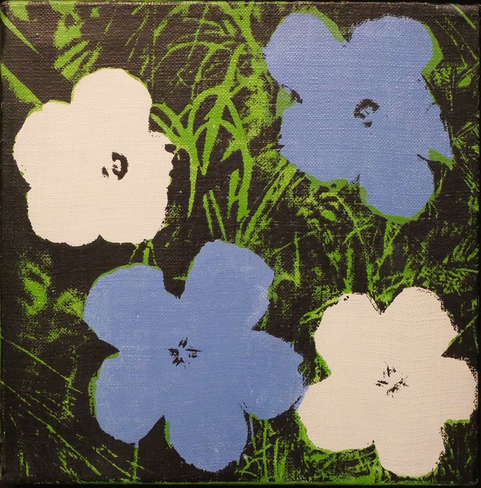 Andy Warhol, Flowers White & Blue , 1965
