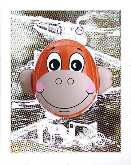 Jeff Koons, Monkey Train (Dots), 2007