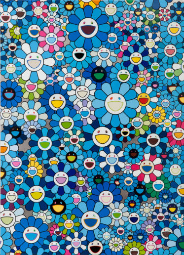 Takashi Murakami, Blue Flower, 2013