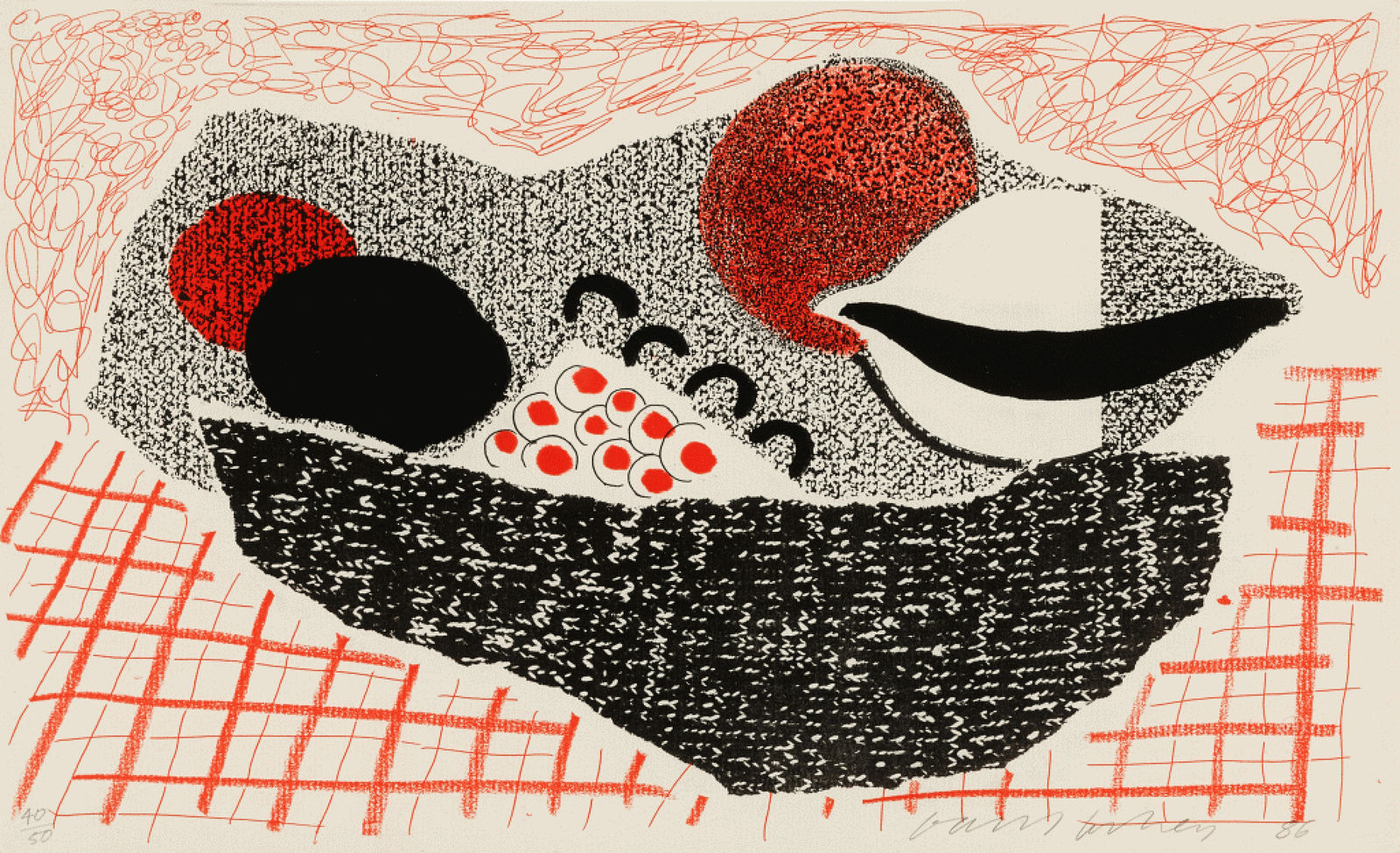 David Hockney, Lemons and Oranges, 1986