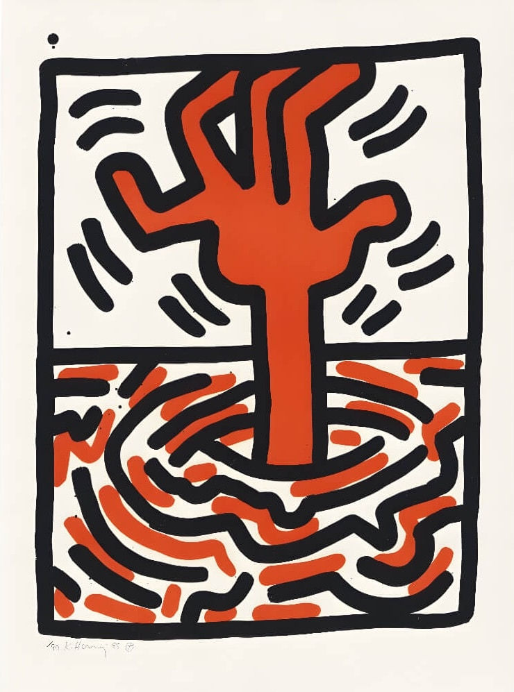 Keith Haring, Ludo 5 (Littmann PP. 47) , 1985
