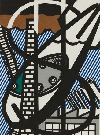 Roy Lichtenstein, A Window Open On Chicago, from The New Fall of America (C. 271), 1992