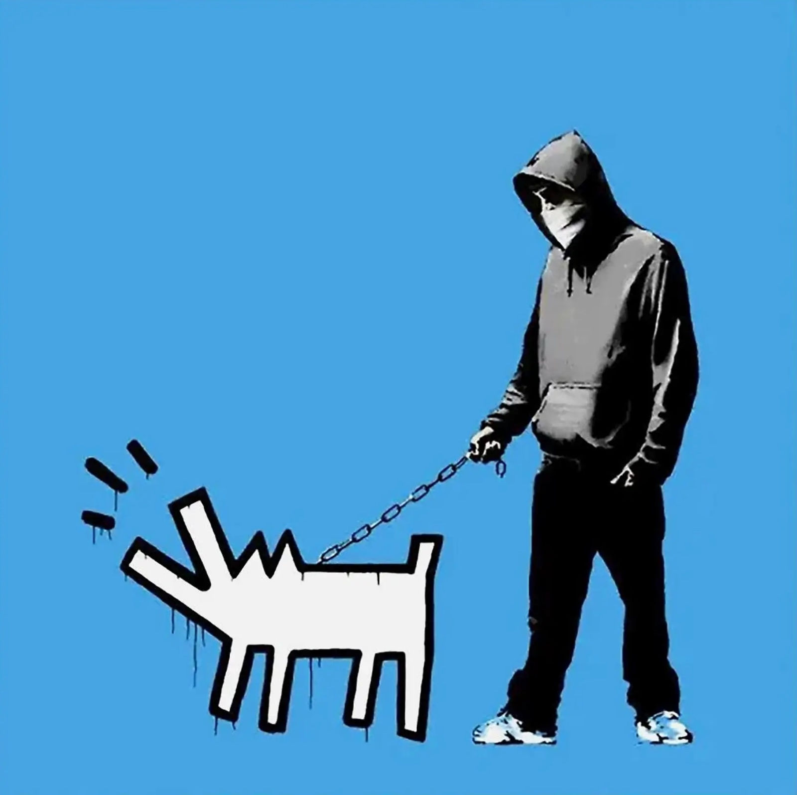 Banksy, Choose Your Weapon Sky Blue, 2010