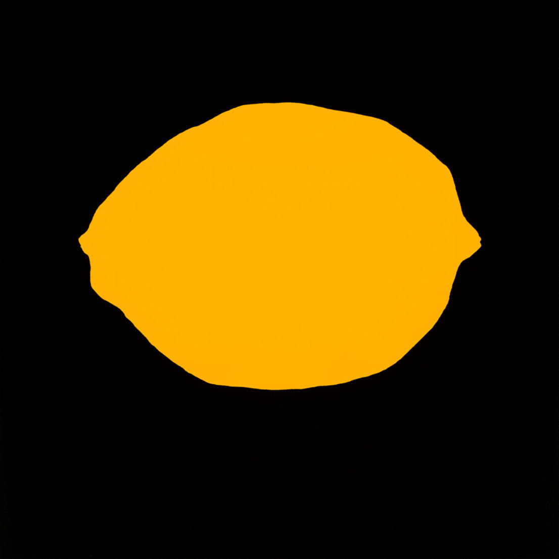 Donald Sultan, Yellow Lemon on Black, 2018