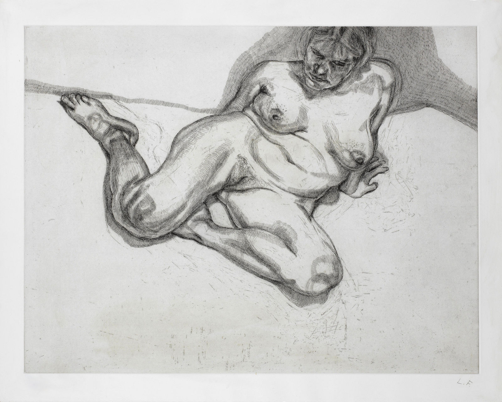 Lucian Freud, Girl Sitting (Hartley 33), 1987