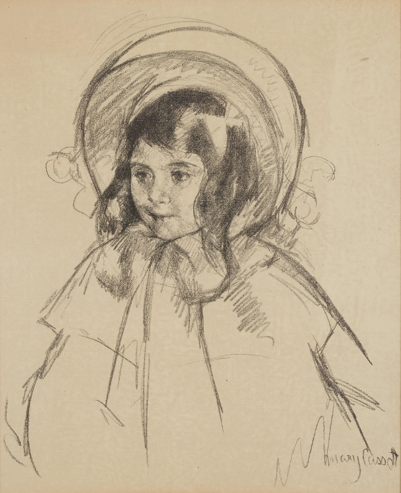Mary Cassatt, Sara Wearing Her Bonnet and Coat (Breeskin 198), c. 1904