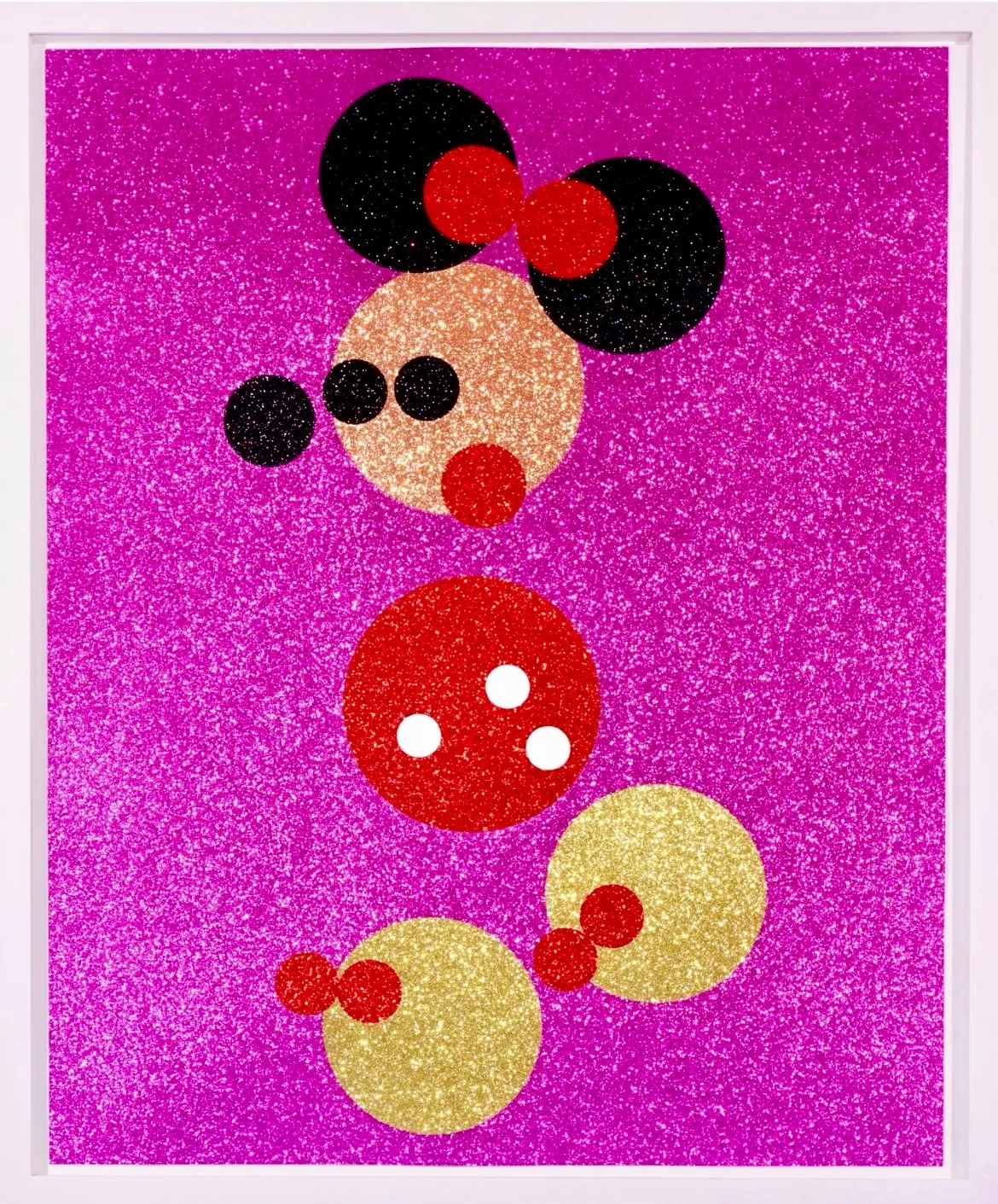 Damien Hirst, Minnie Mouse (Glitter), 2016