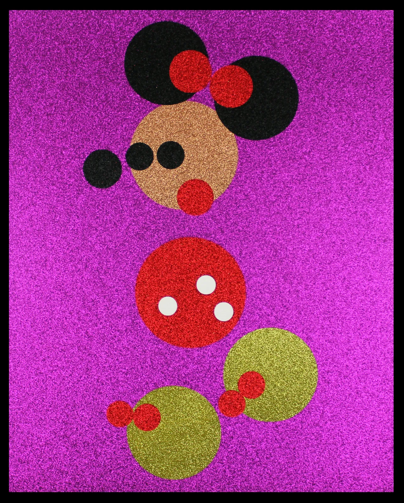Damien Hirst, Minnie Mouse (Glitter), 2016