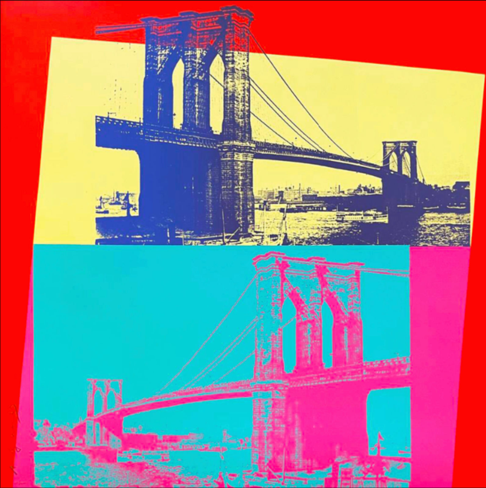 Andy Warhol, Brooklyn Bridge , 1983