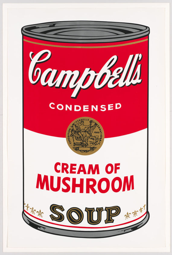 Andy Warhol, Campbell's Soup Cans I: Cream of Mushroom, 1968