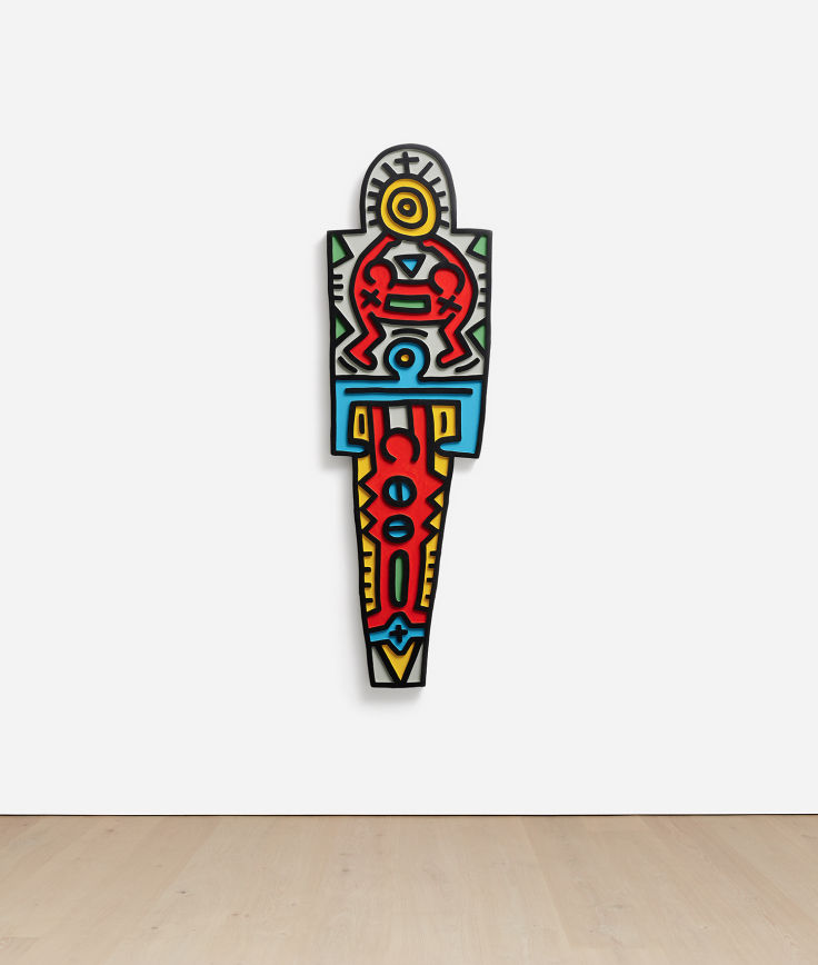 Keith Haring, Totem (wood), 1988/89