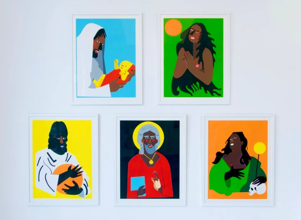 Nina Chanel Abney, Temporary Friends, 2019