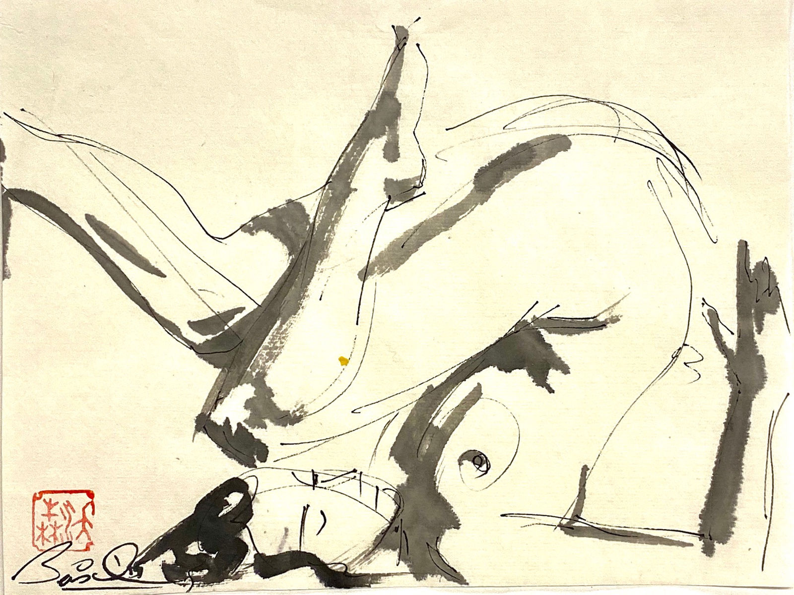 Basil Watson, Study 1 for "Upside Down", 2015