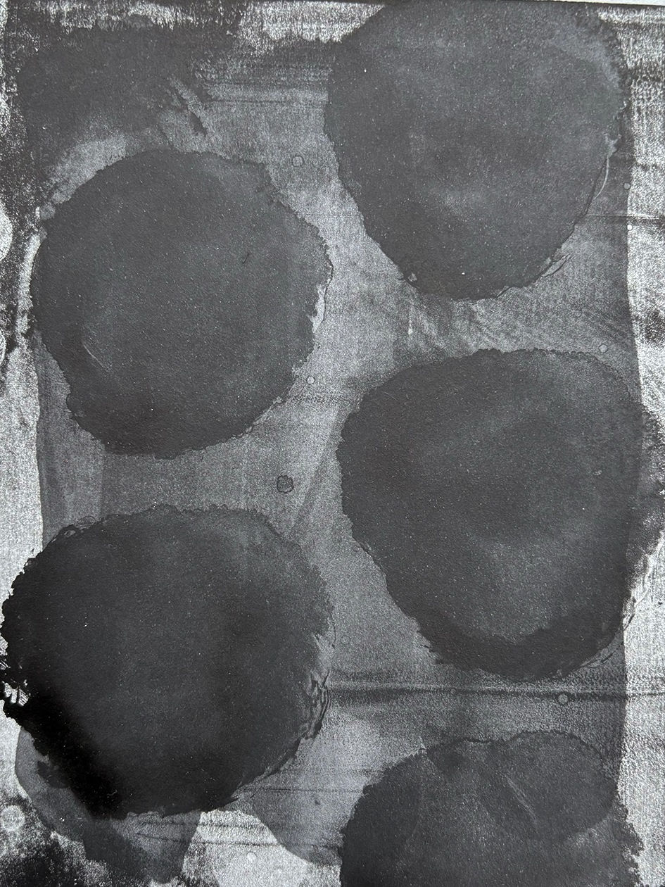 Black and White Monotype (20), 2025