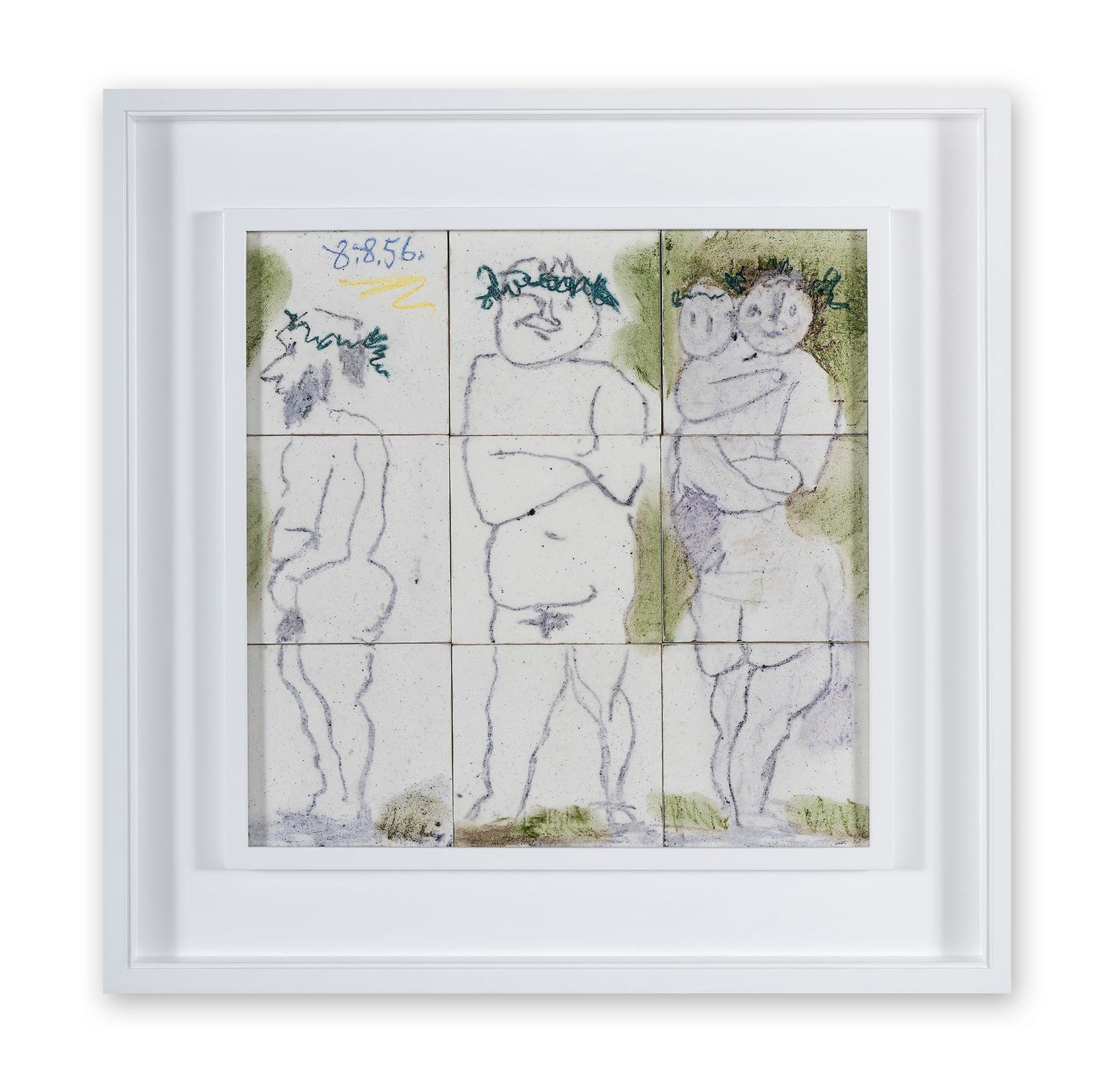 PABLO PICASSO, Famille, Têtes Laurées : Quatre Personnages, 1956