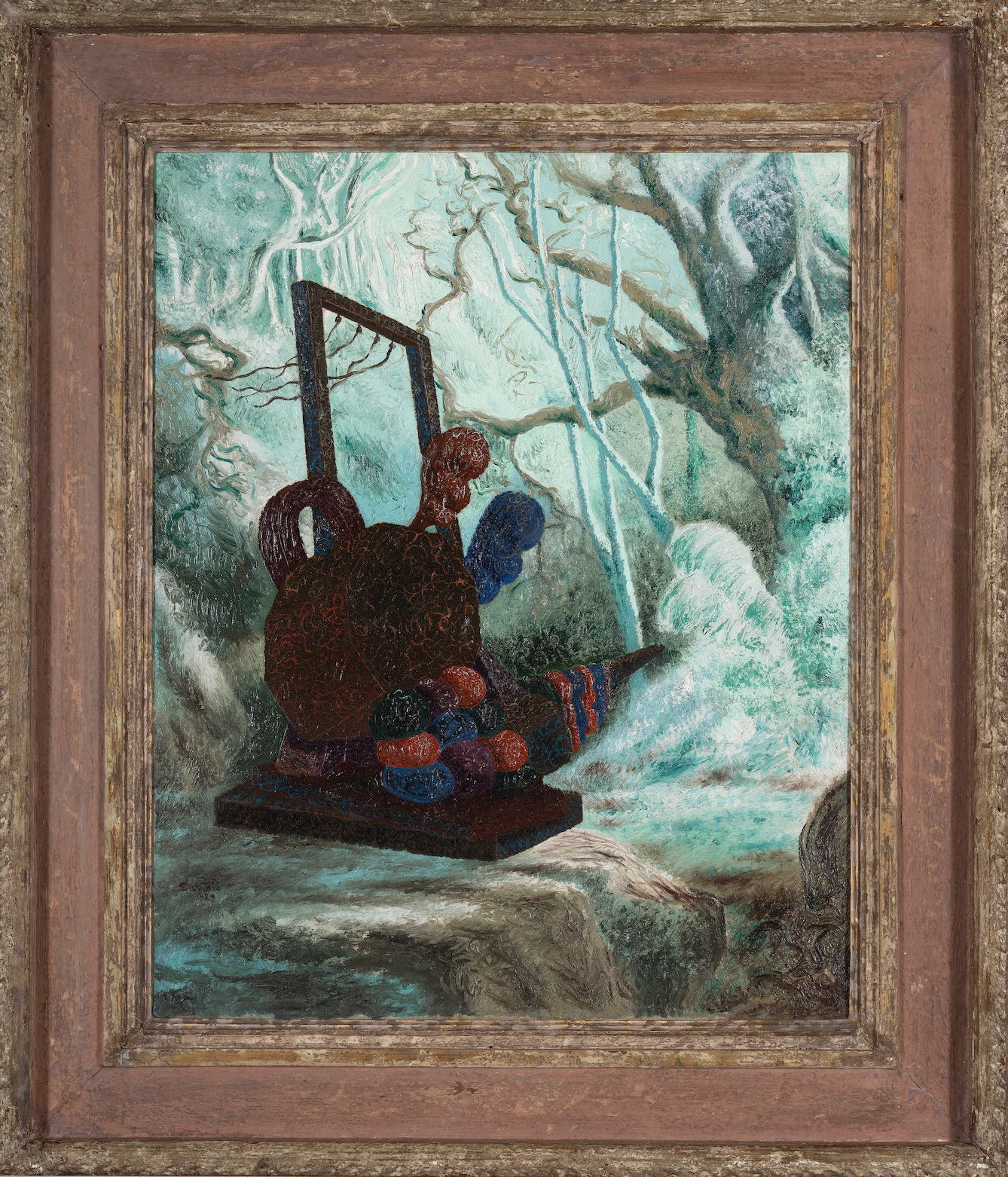 ALBERTO SAVINIO, Machine Pour Féconder Les Arbres, 1929, Huile sur toile d'origine