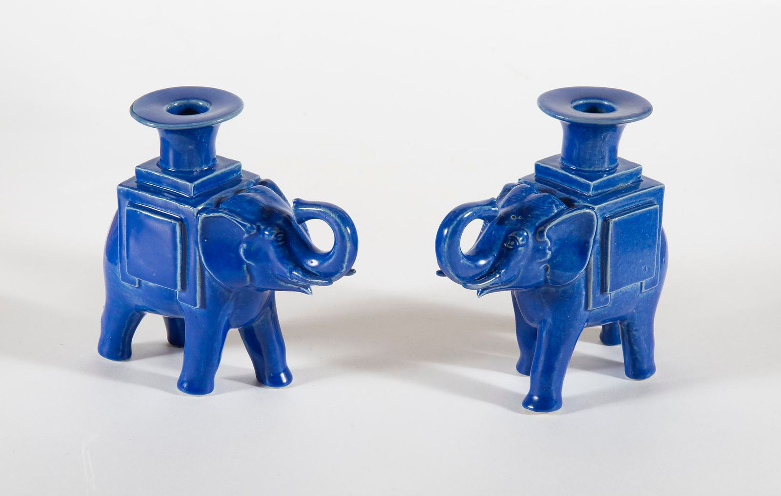 FRANÇOIS-XAVIER LALANNE, Paire De Bougeoirs Éléphants, 1985