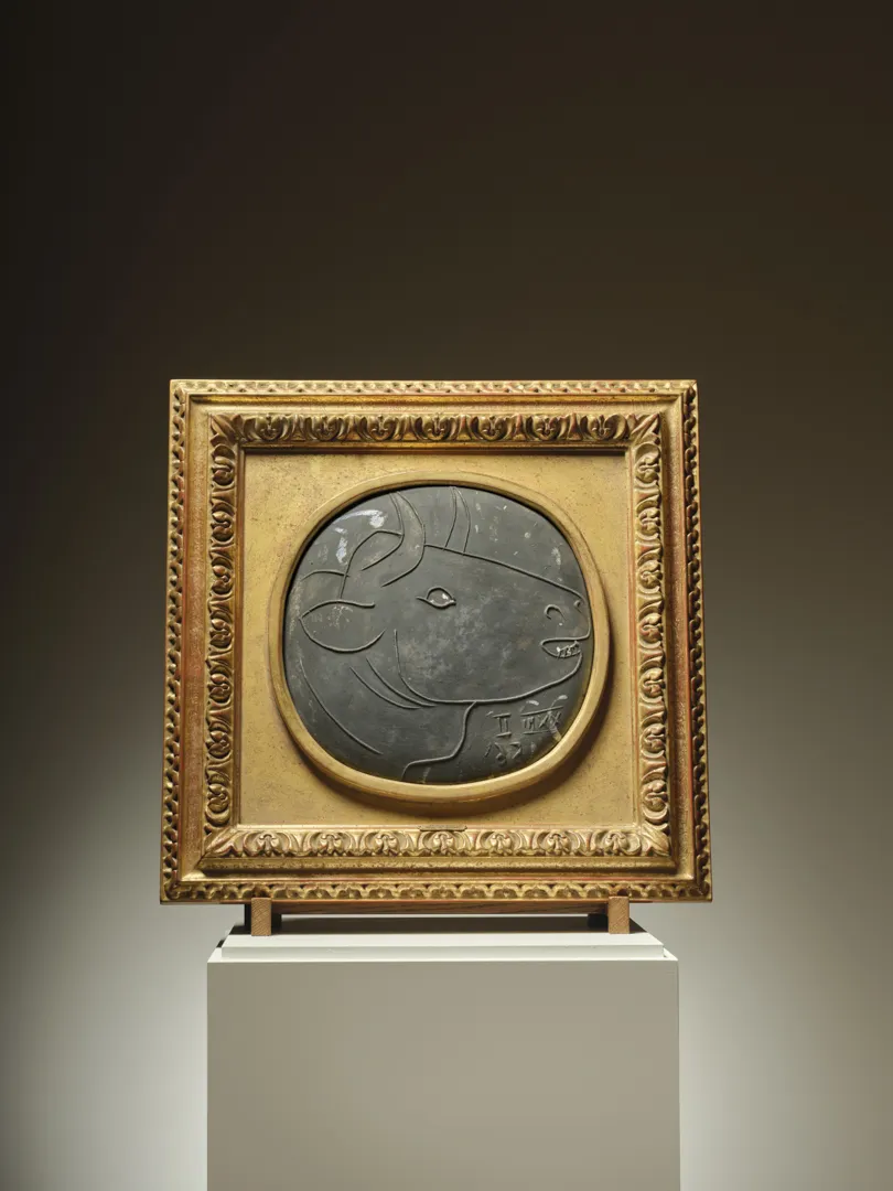 PABLO PICASSO, Profil De Taureau, 1956