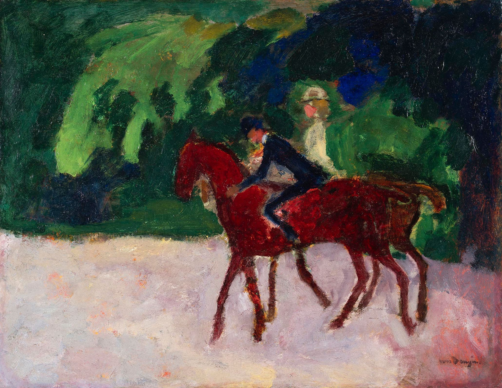 KEES VAN DONGEN, Les Cavaliers Au Bois, Circa 1920
