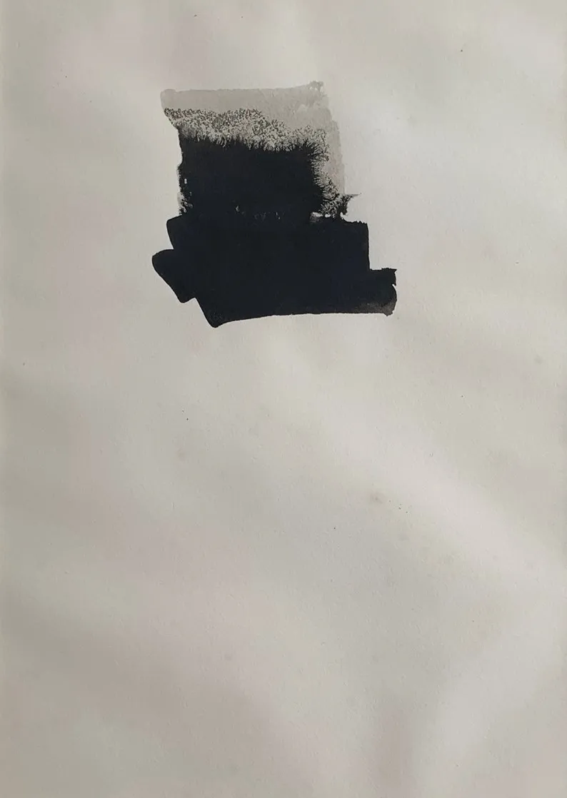 William Johnstone, Untitled Ink brush drawing, c.1970